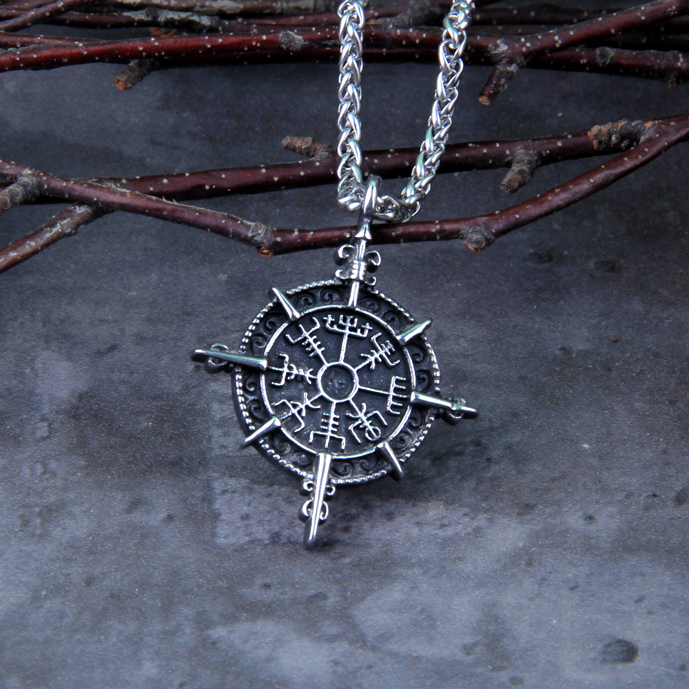 Viking Necklace - Vegvisir Compass