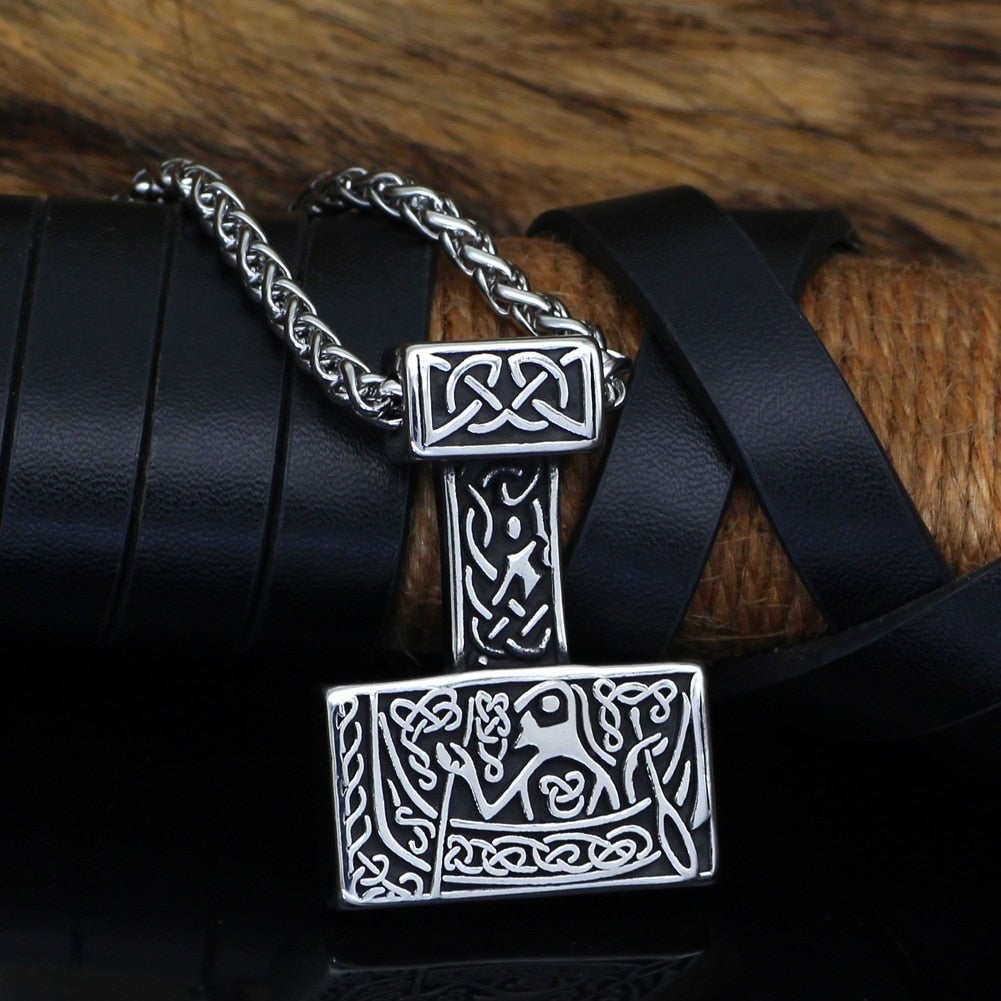 Thors Hammer Necklace - Boat knot
