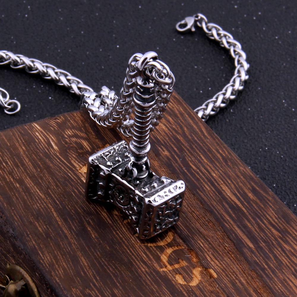 Jomsvikings Thor's Hammer Necklace Sterling Silver - Nord Emporium