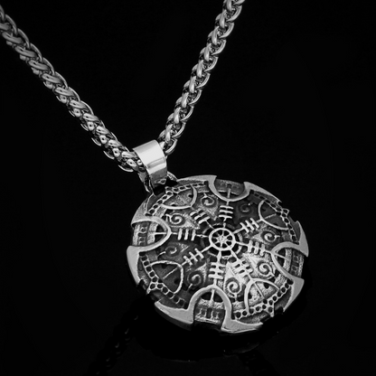 Viking Necklace - Aegishjalmur Shield