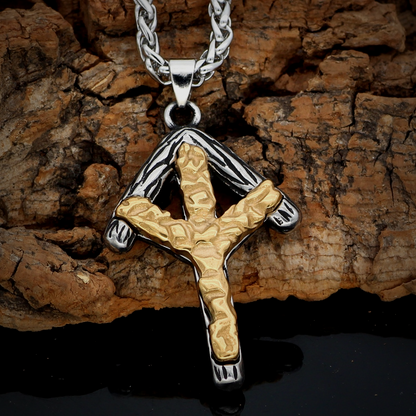 Viking Necklace -  Algiz Rune
