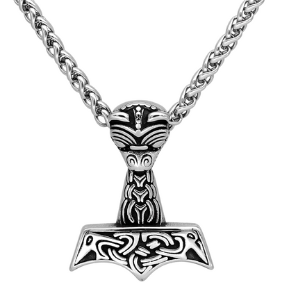 Thors Hammer Necklace - Mjolnir Ravens