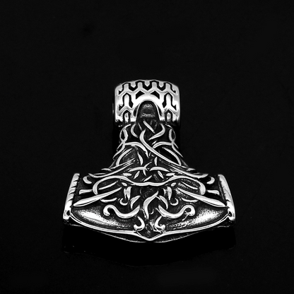 Thors Hammer Necklace - Nordic Pattern
