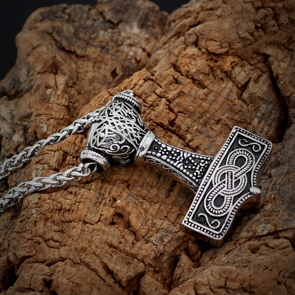 Amazon.com: Baldur Jewelry - Romersdal Replica Thors Hammer Necklace Pendant  - Mjölnir Viking Norse Thor Hammer Pendant Viking Jewelry - Thor Necklace -  Thor Gifts for Men - Viking Necklace for Men :