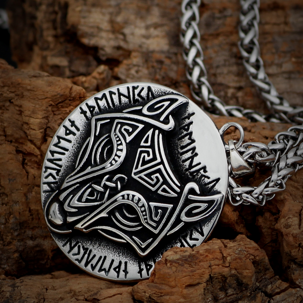 Black Horn Viking Elder Futhark Rune Pendants - Runic Viking Jewelry