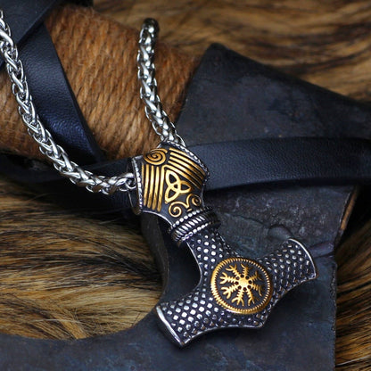 Thors Hammer Necklace - Nordic Symbols