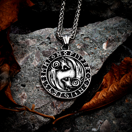 Viking Necklace - Odin's Wolves