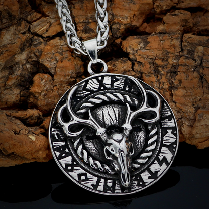 Viking Necklace  - Deer Skull