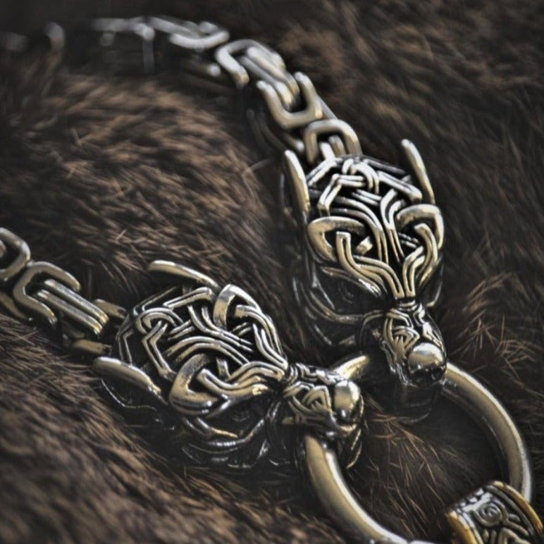 Thors Hammer Necklace - Midgard snake