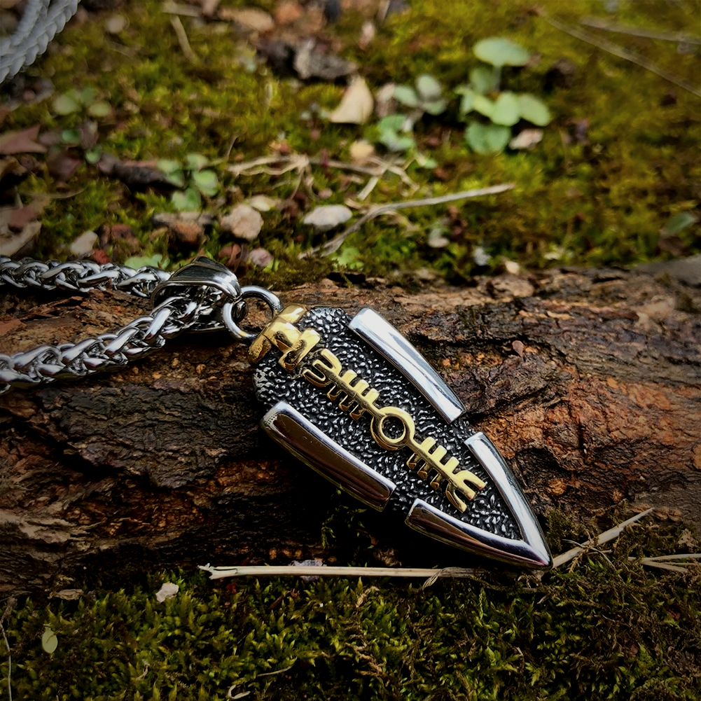 Viking Necklace - Valknut Spear