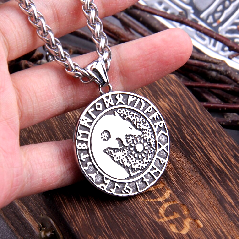 Viking Necklace Skoll Hati Vikings of Valhalla US