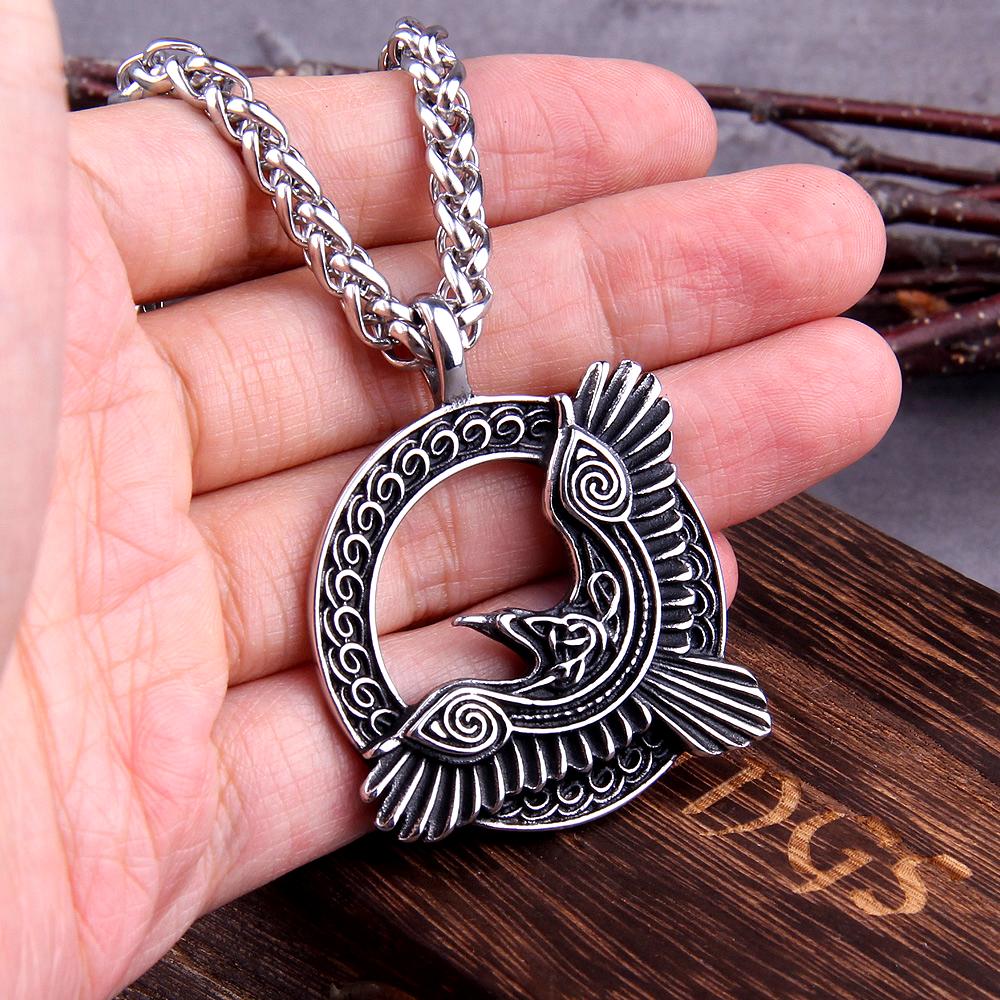 Viking Necklace - Raven