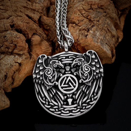 Viking Necklace - Hugin & Munin