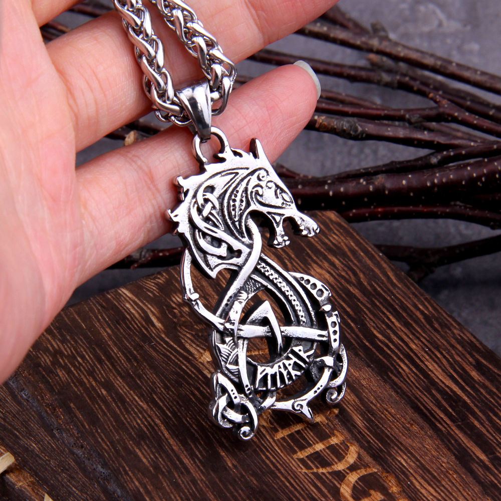 Viking Necklace - Norse Fenrir