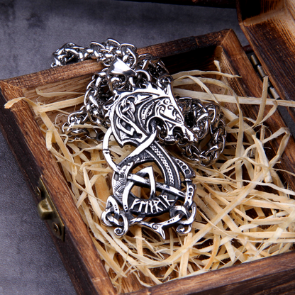 Viking Necklace - Norse Fenrir