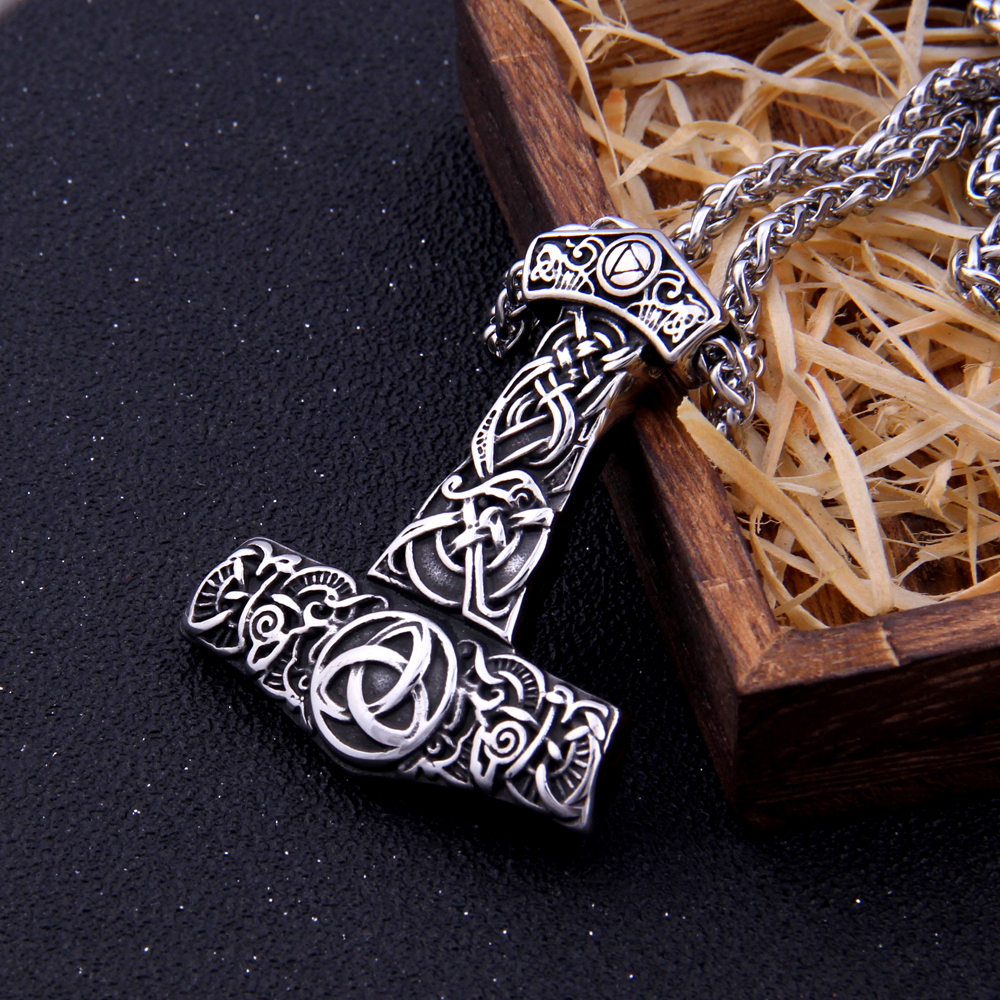 Thors Hammer Necklace - Triquetra