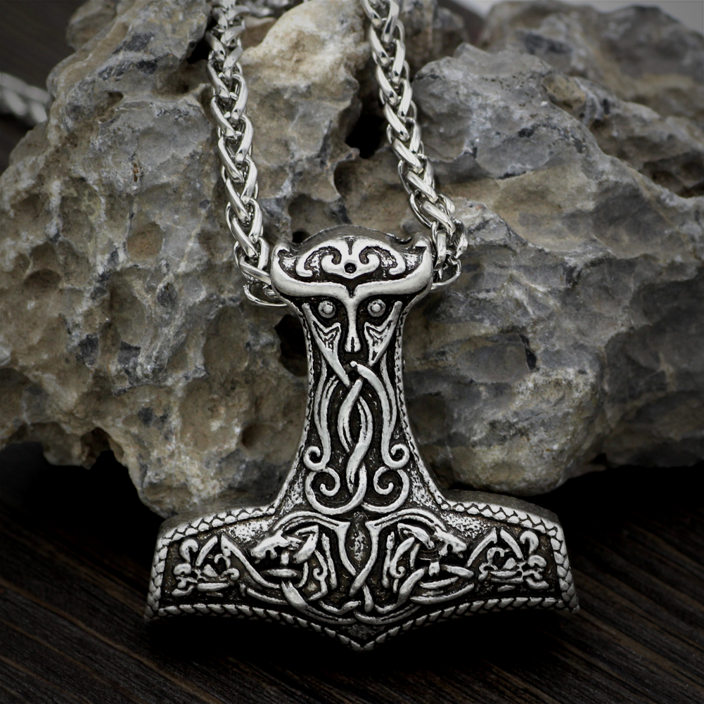Viking Necklace Norse Viking Thor's Hammer Talisman | Viking Sons Of Odin
