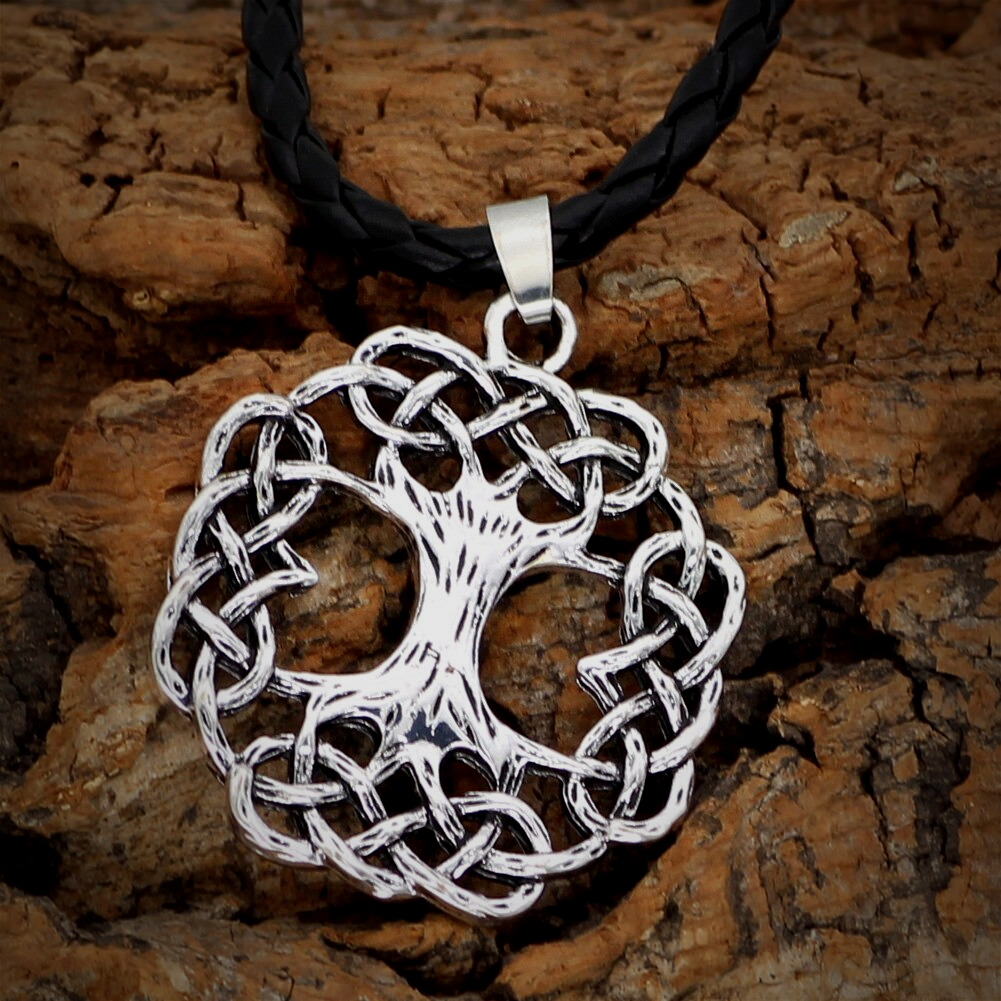 Tree of Life Locket for Ashes, Celtic Knot
