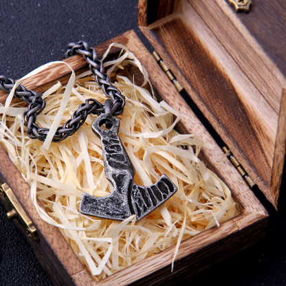 Thors Hammer Necklace - Rustic Style