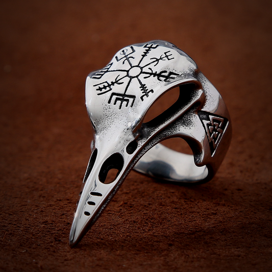 Viking Ring - Raven skull