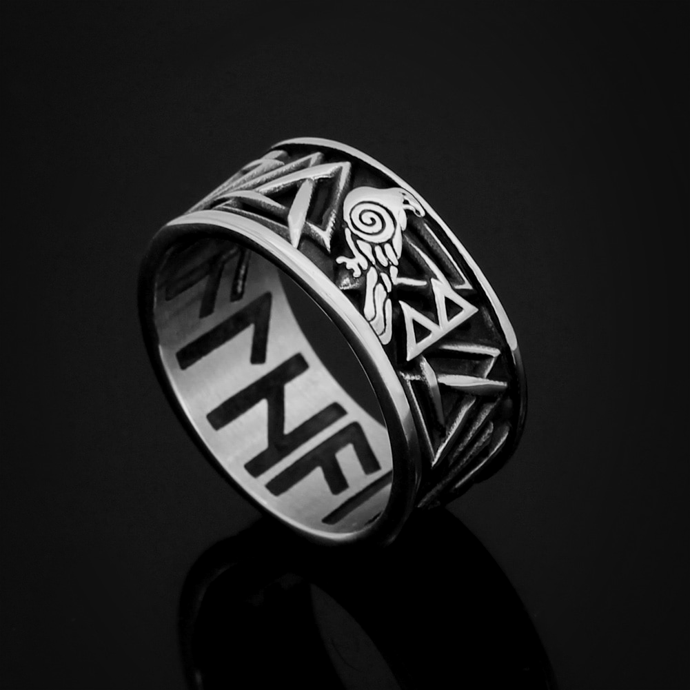 Viking Ring - Valknut Pattern