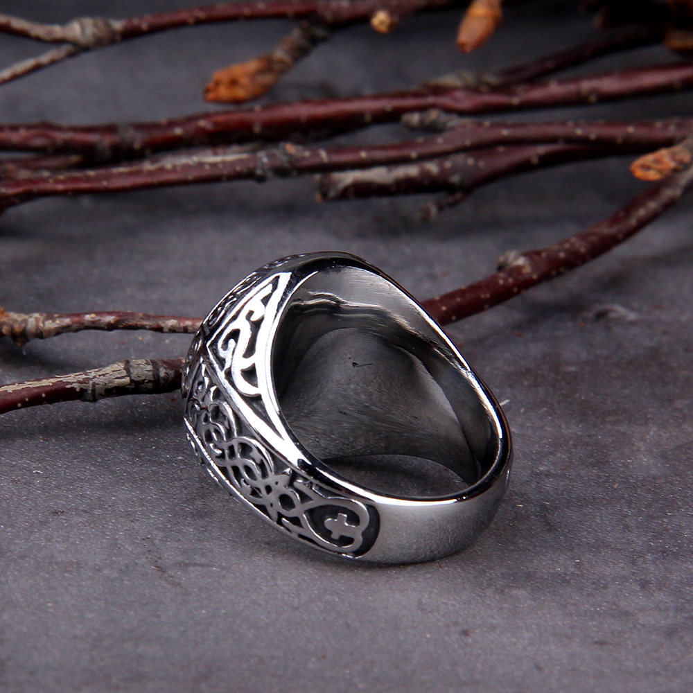 Viking Ring - Vegvisir Symbol